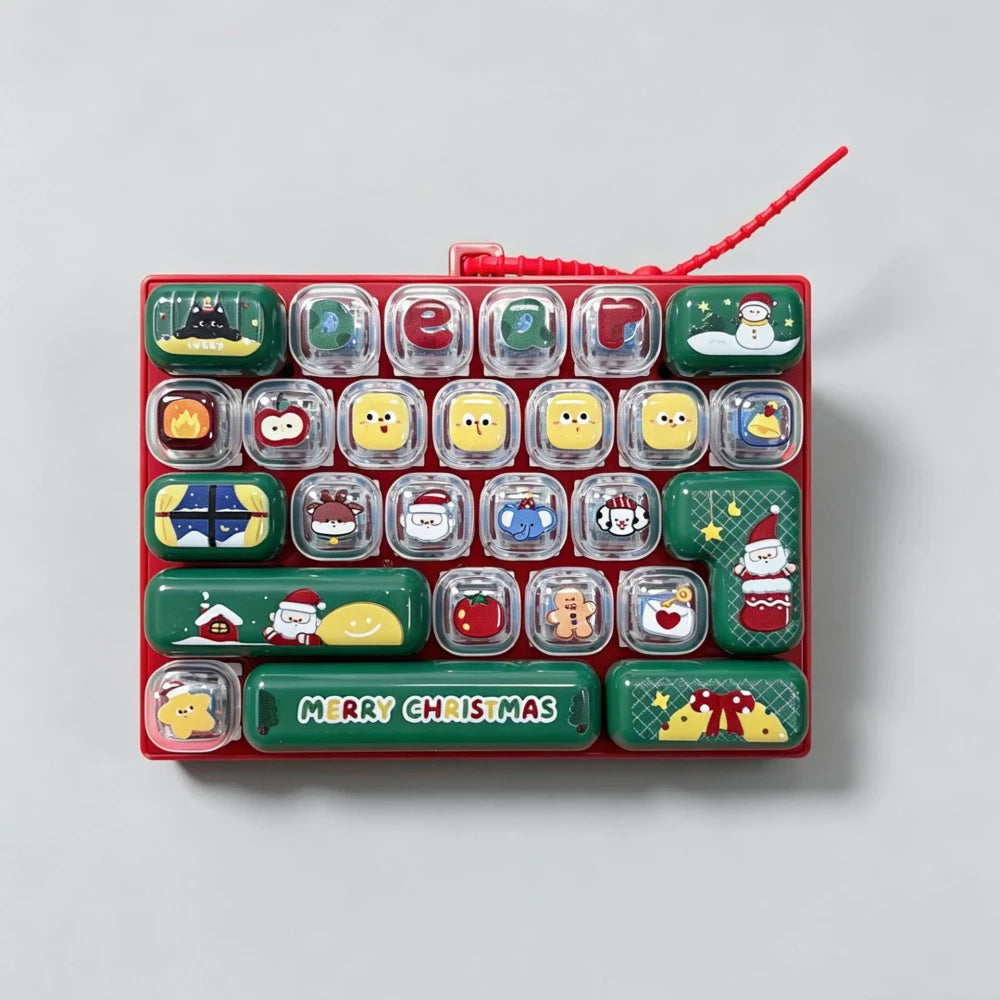 Christmas Cartoon Fidget Keycap Keychain