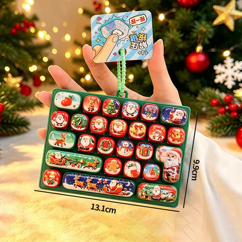 Christmas Cartoon Fidget Keycap Keychain