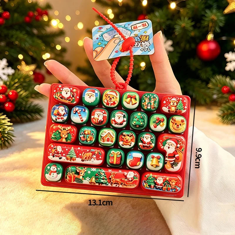 Christmas Cartoon Fidget Keycap Keychain