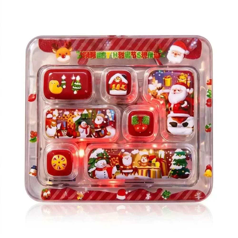 Christmas Cartoon Fidget Keycap Keychain