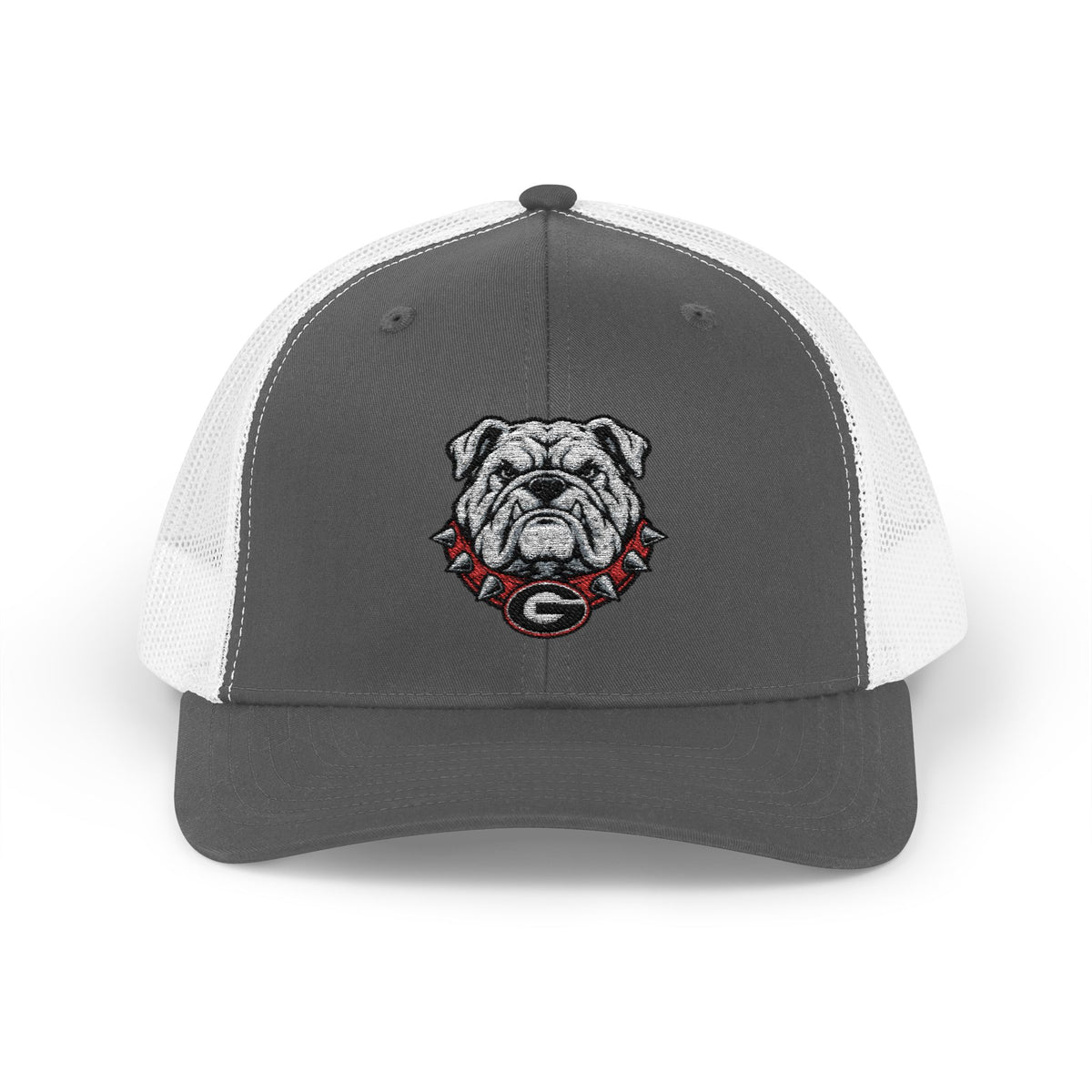 Bulldog Logo Trucker Cap — Classic Embroidered Georgia Bulldog Snapback